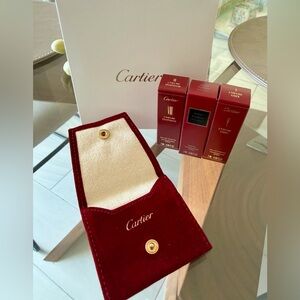 Cartier Velvet Ring Pouch with Perfume Trio NWT💫